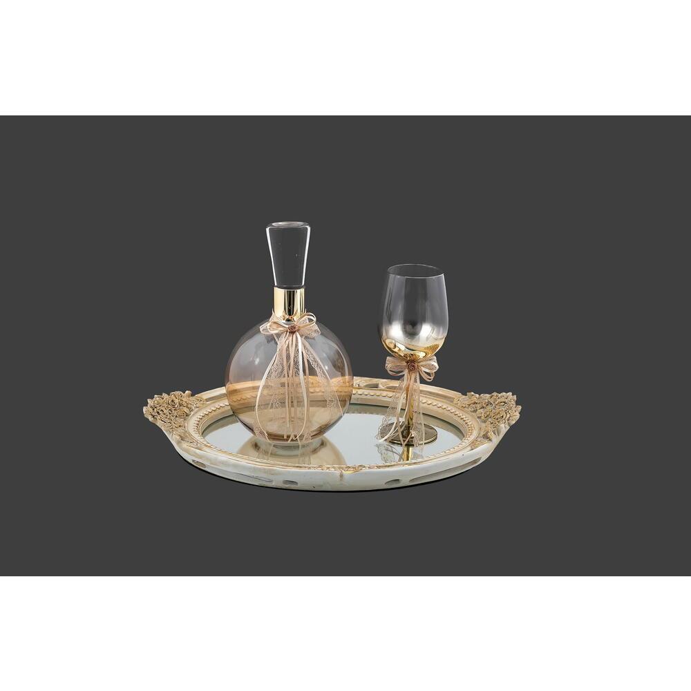 105. ΔΙΣΚΟΣ CDG2741988 50x35x5cm ΚΑΡΑΦΑ SK472090 15,8xH27cm ΠΟΤΗΡΙ SP470790 22,5cm